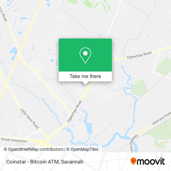 Mapa de Coinstar - Bitcoin ATM