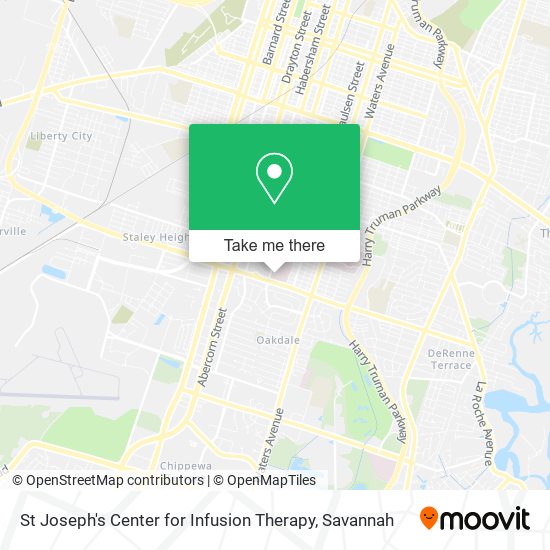 St Joseph's Center for Infusion Therapy map