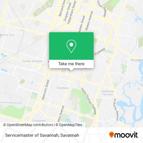 Servicemaster of Savannah map