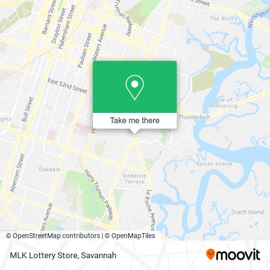 MLK Lottery Store map