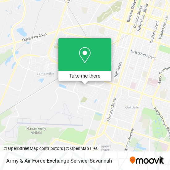 Army & Air Force Exchange Service map