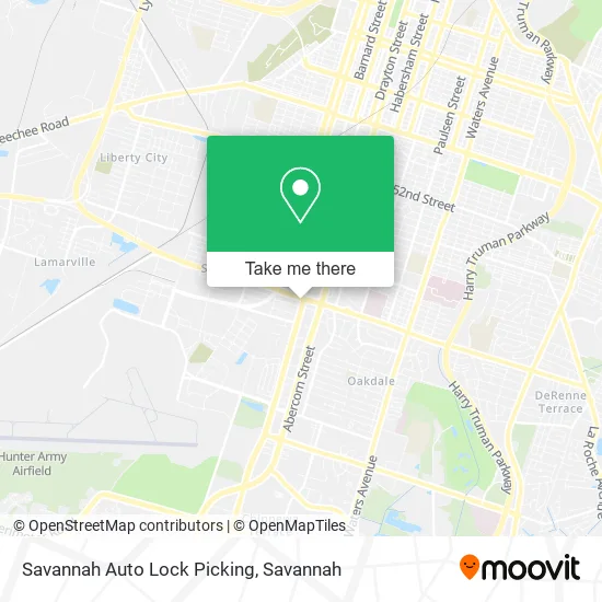 Savannah Auto Lock Picking map