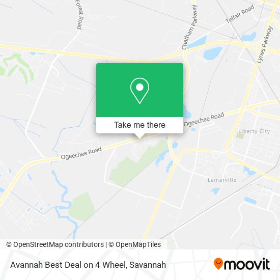 Mapa de Avannah Best Deal on 4 Wheel