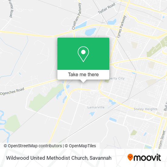 Wildwood United Methodist Church map
