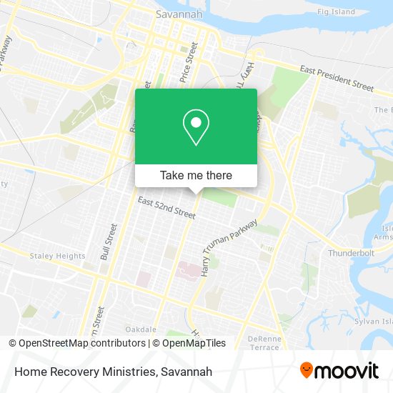 Mapa de Home Recovery Ministries