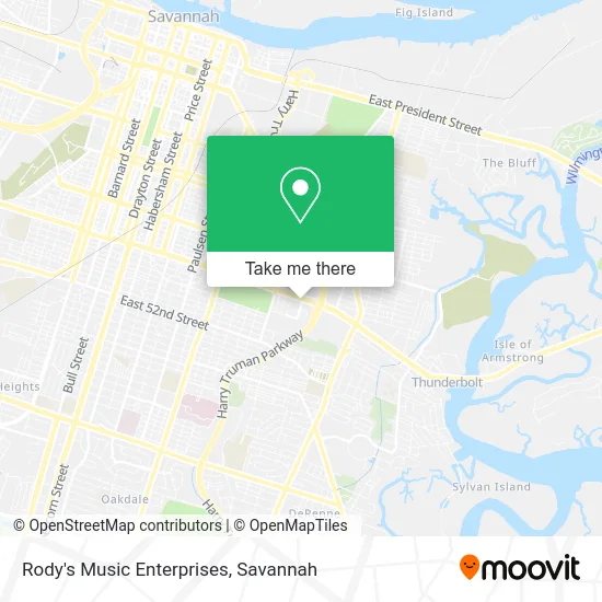 Rody's Music Enterprises map