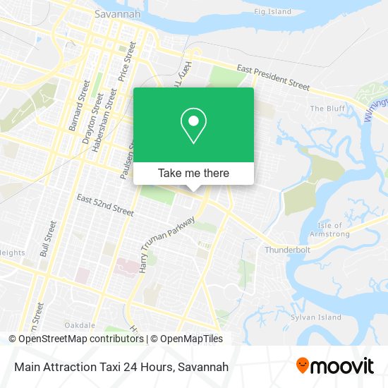 Mapa de Main Attraction Taxi 24 Hours