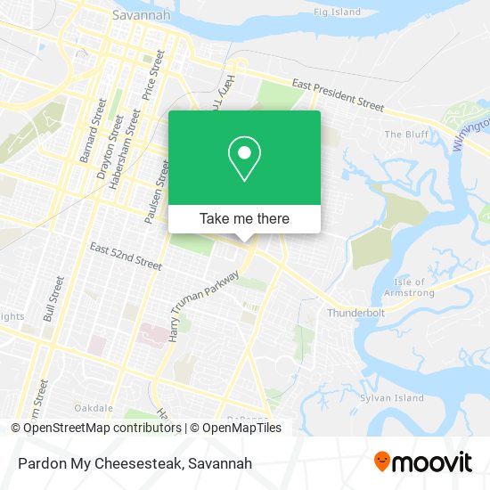 Pardon My Cheesesteak map