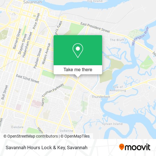 Savannah Hours Lock & Key map