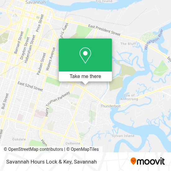 Savannah Hours Lock & Key map