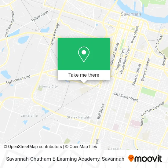 Savannah-Chatham E-Learning Academy map