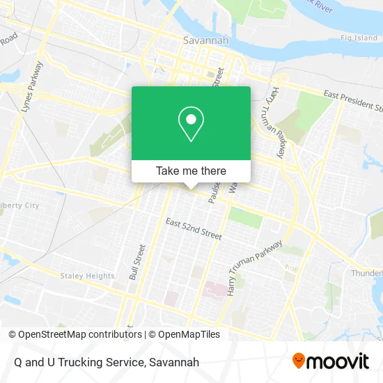 Mapa de Q and U Trucking Service