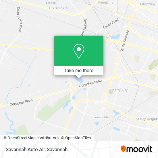 Savannah Auto Air map