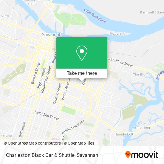 Charleston Black Car & Shuttle map