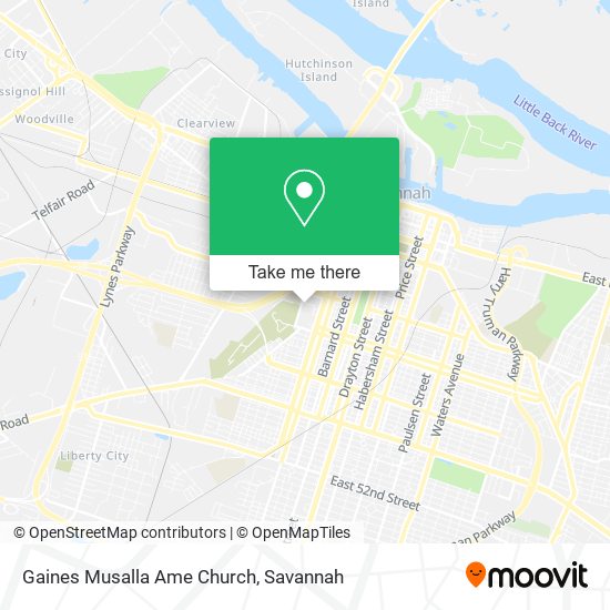 Gaines Musalla Ame Church map