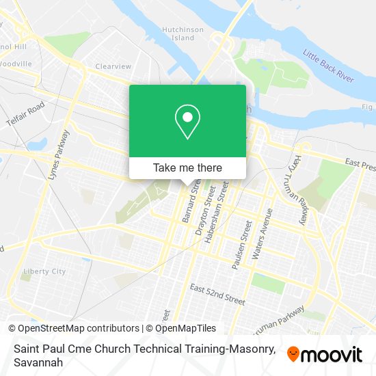 Mapa de Saint Paul Cme Church Technical Training-Masonry