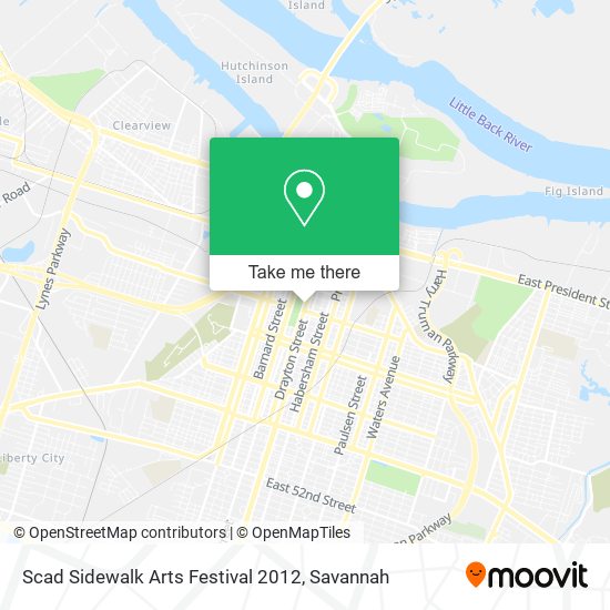 Scad Sidewalk Arts Festival 2012 map