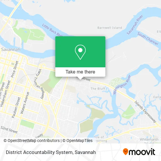 District Accountability System map