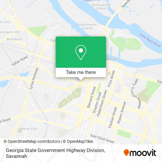 Mapa de Georgia State Government Highway Division