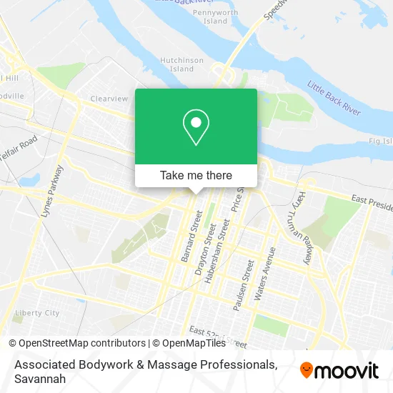 Associated Bodywork & Massage Professionals map