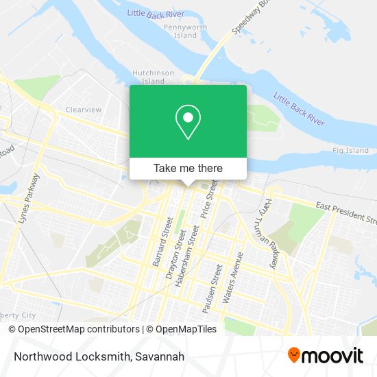 Northwood Locksmith map