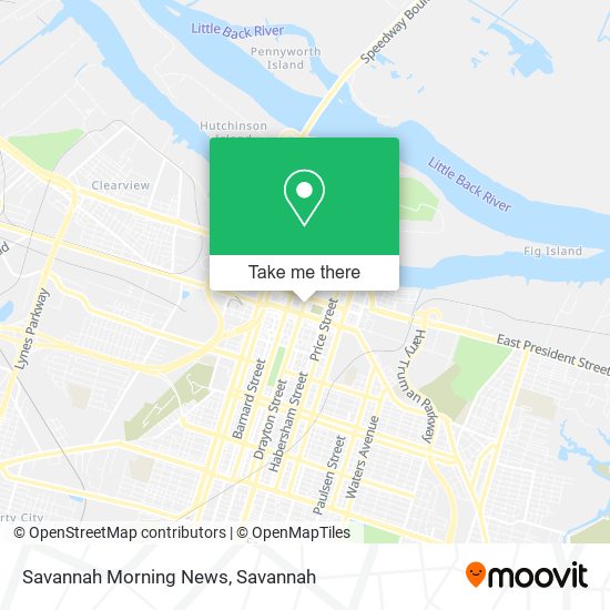 Savannah Morning News map