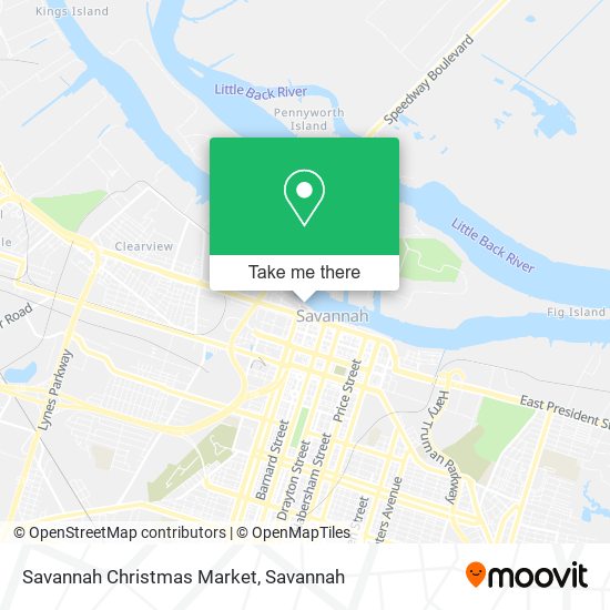 Savannah Christmas Market map