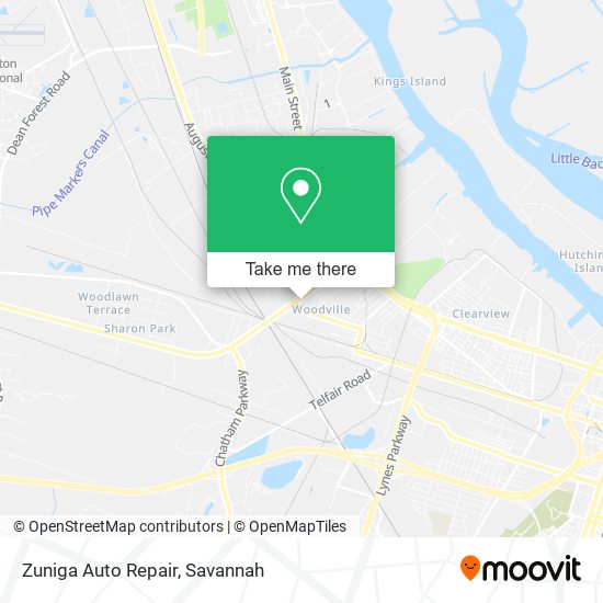 Mapa de Zuniga Auto Repair