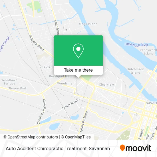 Auto Accident Chiropractic Treatment map