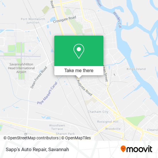 Sapp's Auto Repair map