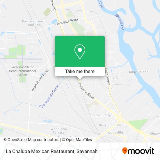 Mapa de La Chalupa Mexican Restaurant