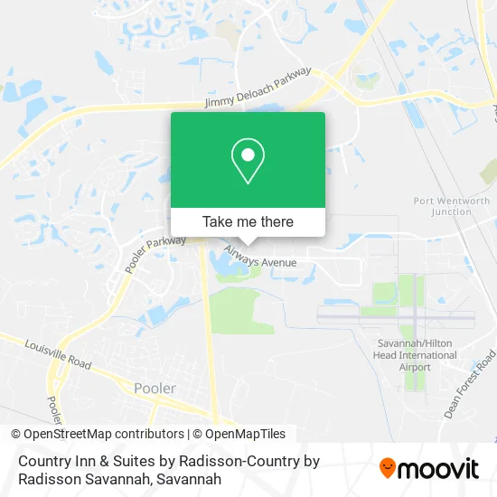 Country Inn & Suites by Radisson-Country by Radisson Savannah map