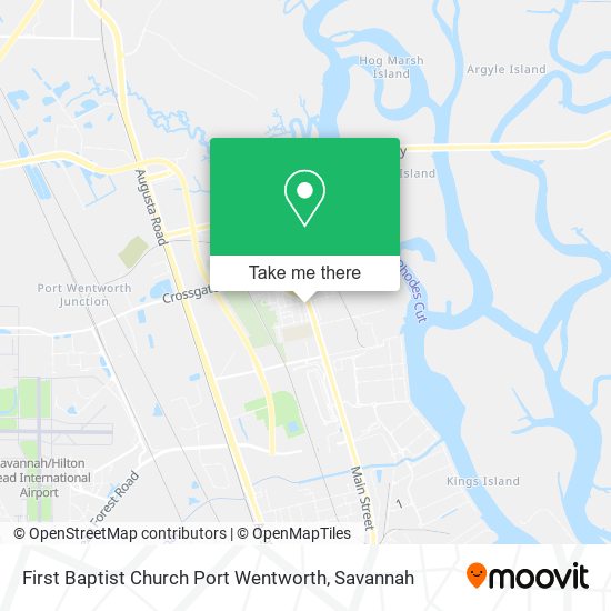 Mapa de First Baptist Church Port Wentworth