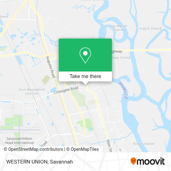 WESTERN UNION map