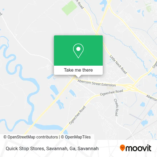 Quick Stop Stores, Savannah, Ga map