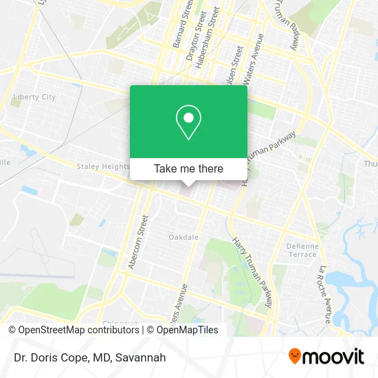 Dr. Doris Cope, MD map