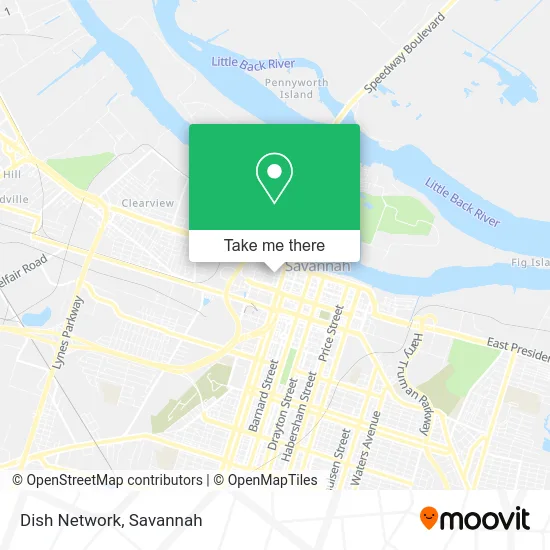 Mapa de Dish Network
