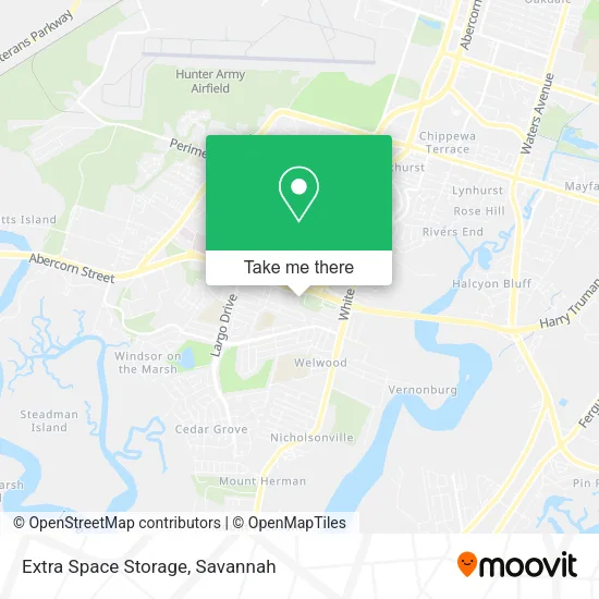 Mapa de Extra Space Storage