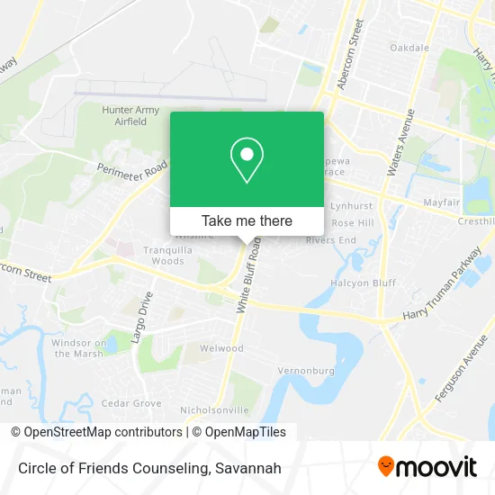 Mapa de Circle of Friends Counseling