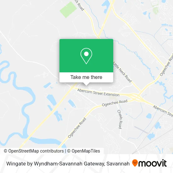 Wingate by Wyndham-Savannah Gateway map