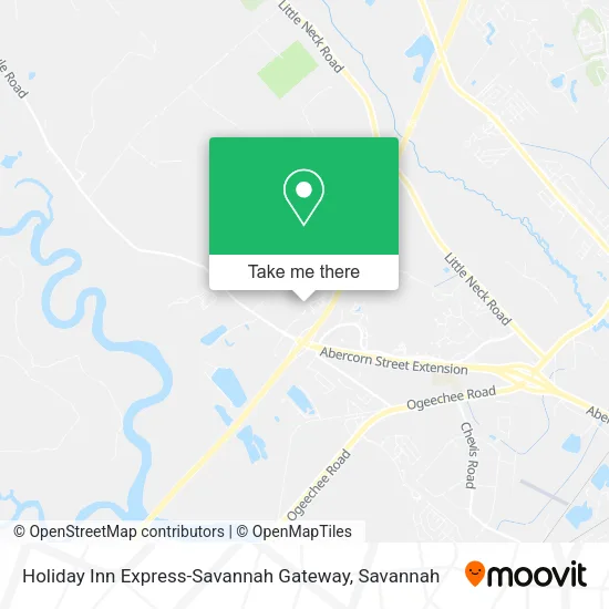 Holiday Inn Express-Savannah Gateway map