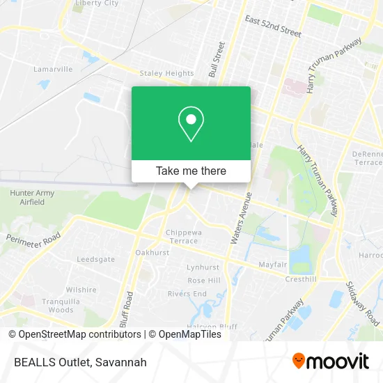 BEALLS Outlet map