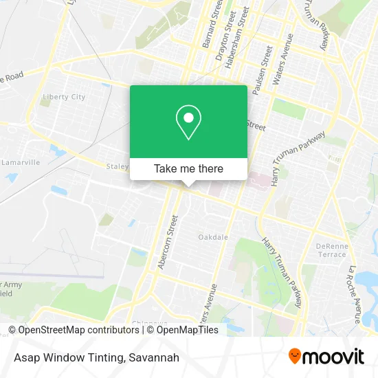 Asap Window Tinting map
