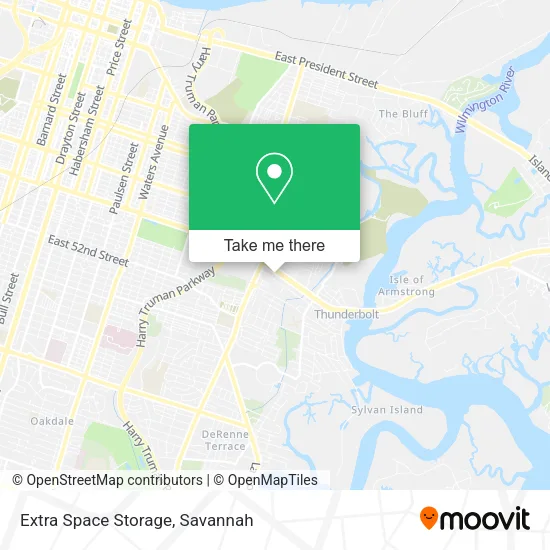 Mapa de Extra Space Storage