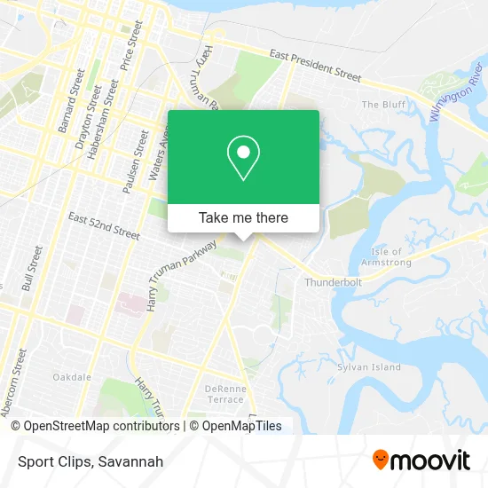 Sport Clips map