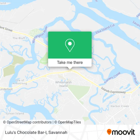 Lulu's Chocolate Bar-I map