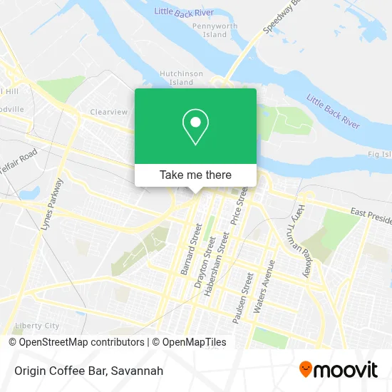 Origin Coffee Bar map
