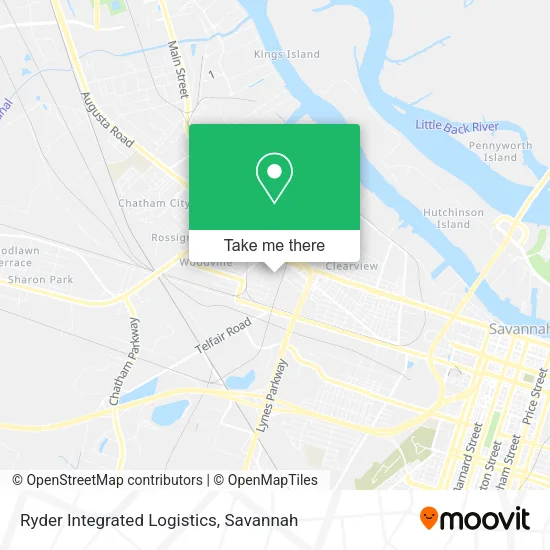 Ryder Integrated Logistics map