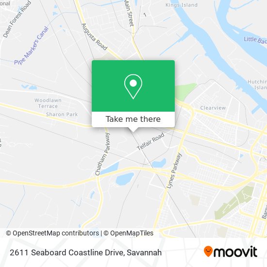 Mapa de 2611 Seaboard Coastline Drive