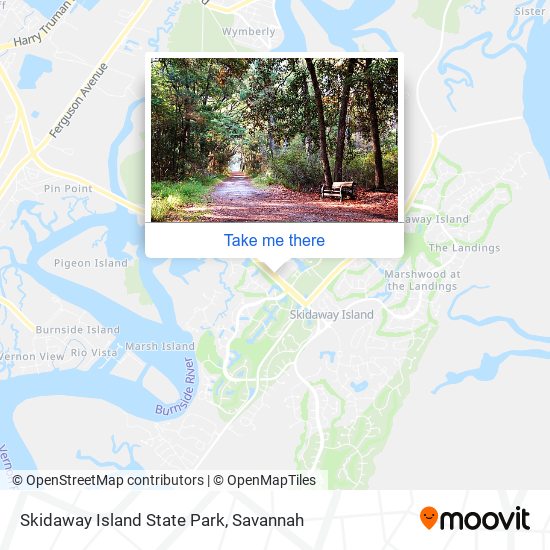 Skidaway Island State Park map